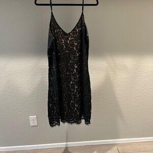 Black lace dress